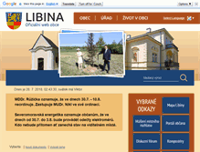 Tablet Screenshot of libina.cz